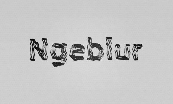 Ngeblur Font - Featured Image