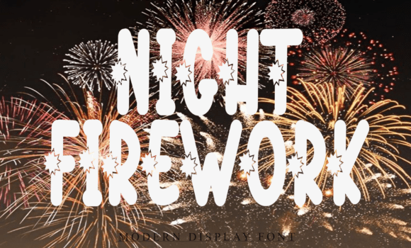 Night Firework Font Fonts Free Download Night Firework Font - Featured Image