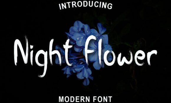 Night Flower Font - Featured Image