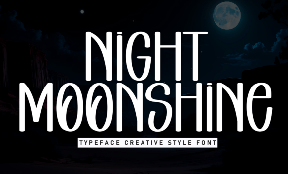 Night Moonshine Font - Featured Image
