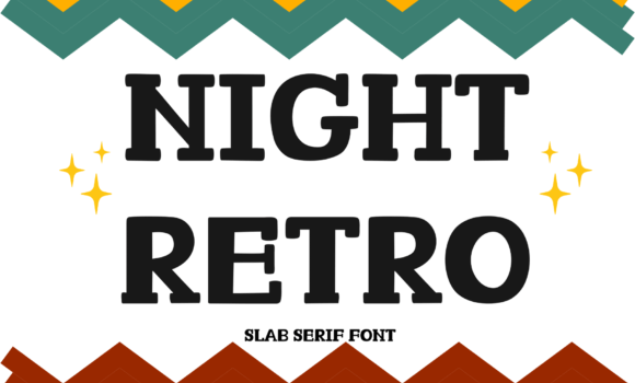 Night Retro Font - Featured Image