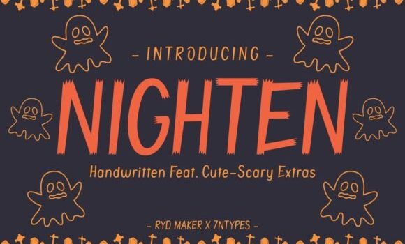 Nighten Font - Featured Image