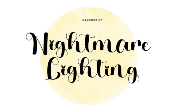 Nightmare Lighting Font - Featured Image