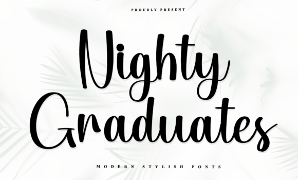 Nighty Graduates Font - Featured Image