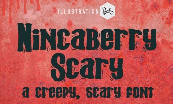 Nincaberry Scary Font Fonts Free Download Nincaberry Scary Font - Featured Image