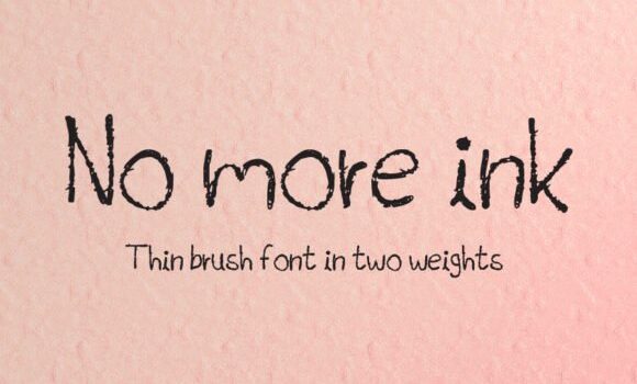 No More Ink Font - Featured Image