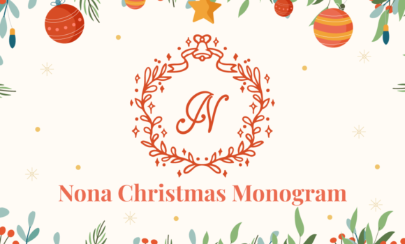 Nona Christmas Monogram Font - Featured Image