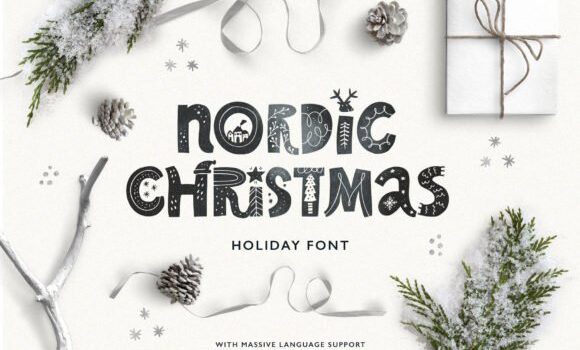 Nordic Christmas Font - Featured Image