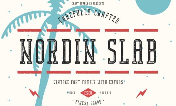 Nordin Slab Font - Featured Image