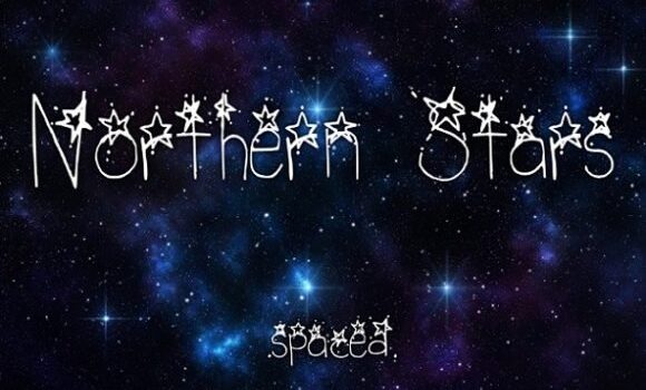 Northern Stars Spaced Font - Featured Image