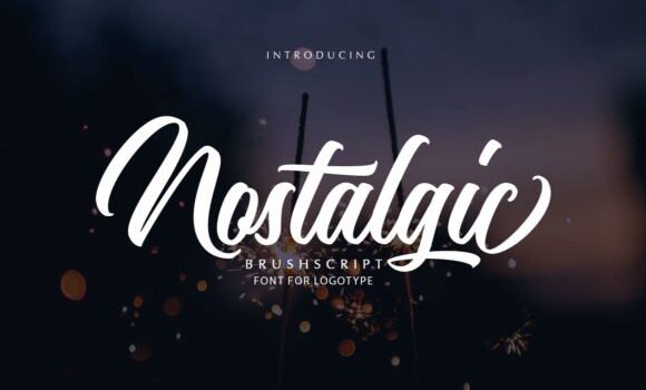 Nostalgic Script Font - Featured Image