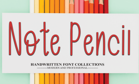 Note Pencil Font - Featured Image
