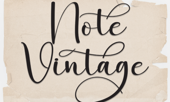 Note Vintage Font - Featured Image