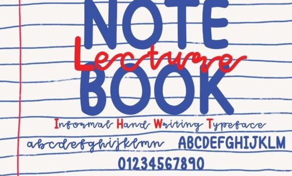 Notebook Lecture Font Fonts Free Download Notebook Lecture Font - Featured Image