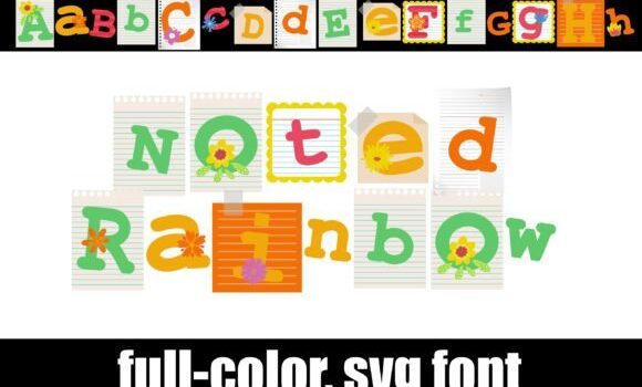 Noted Rainbow Font - Featured Image