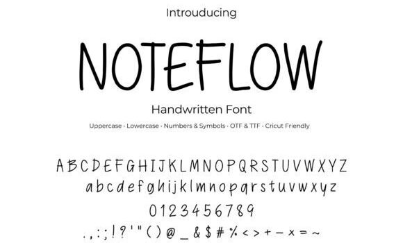 Noteflow Font Fonts Free Download Noteflow Font - Featured Image