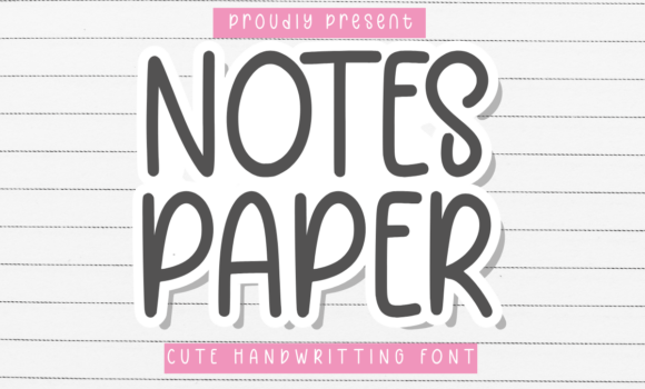 Notes Paper Font Fonts Free Download Notes Paper Font - Featured Image