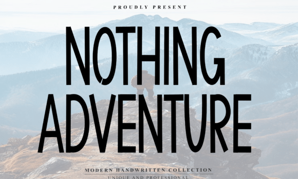 Nothing Adventure Font - Featured Image