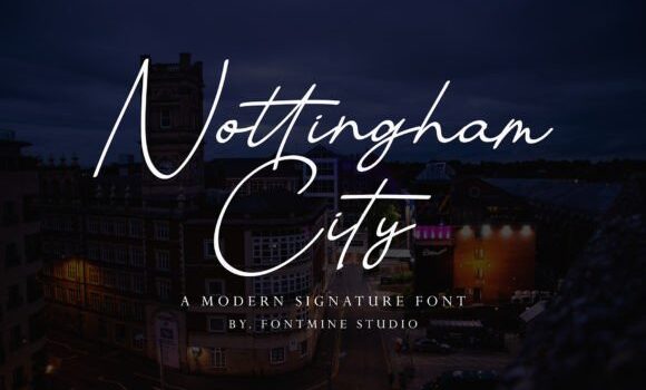 Nottingham City Font - Featured Image