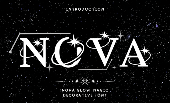 Nova Glow Magic Font - Featured Image