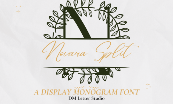 Novara Split Monogram Font Fonts Free Download Novara Split Monogram Font - Featured Image