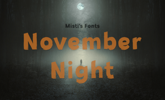 November Night Font - Featured Image