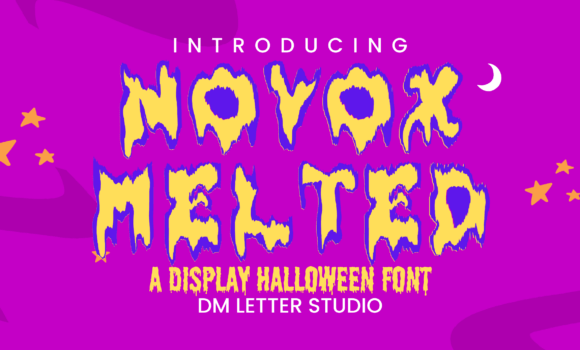 Novox Melted Font - Featured Image