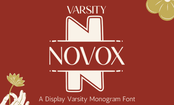 Novox Varsity Monogram Font Fonts Free Download Novox Varsity Monogram Font - Featured Image