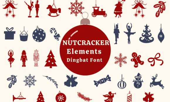 Nutcracker Elements Font - Featured Image