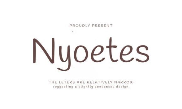 Nyoetes Font - Featured Image