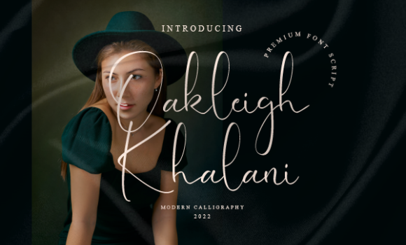 Oakleigh Khalani Font - Featured Image