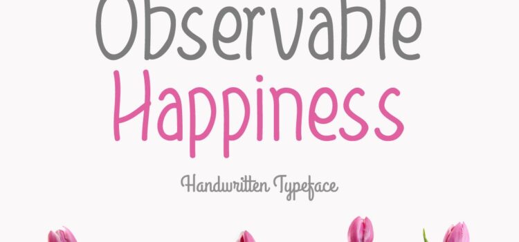 Observable Happiness Font - Featured Image