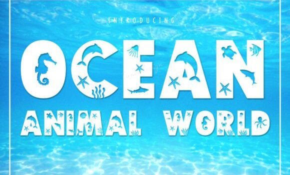 Ocean Animal World Font Fonts Free Download Ocean Animal World Font - Featured Image