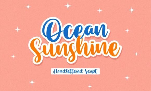 Ocean Sunshine Font - Featured Image