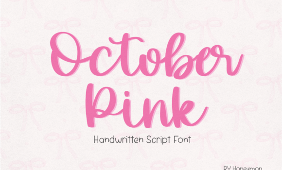 October Pink Font - Featured Image