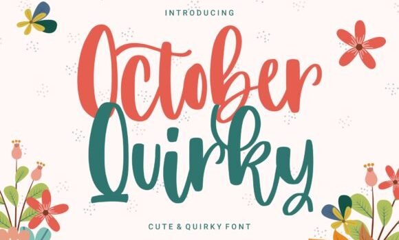 October Quirky Font - Featured Image