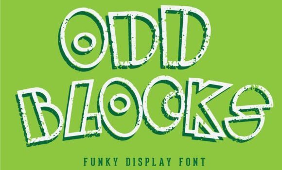 Odd Blocks Font - Featured Image