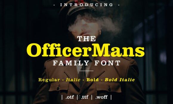 Officer Mans Font - Featured Image