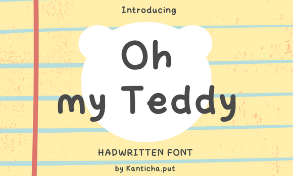 Oh My Teddy Font - Featured Image