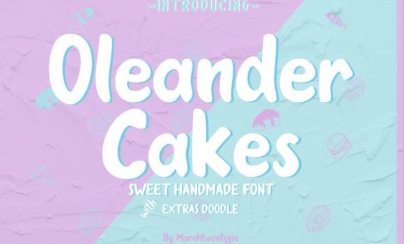 Oleander Cakes Font - Featured Image