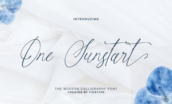 One Sunstart Font - Featured Image