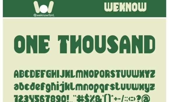 One Thousand Font - Featured Image