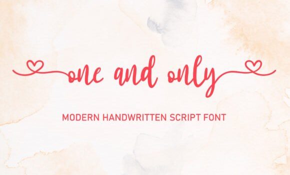 One and Only Font Fonts Free Download One and Only Font - Featured Image