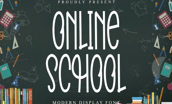 Online School Font Fonts Free Download Online School Font - Featured Image