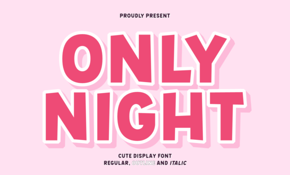 Only Night Font Fonts Free Download Only Night Font - Featured Image