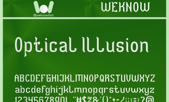 Optical Illusion Font - Featured Image