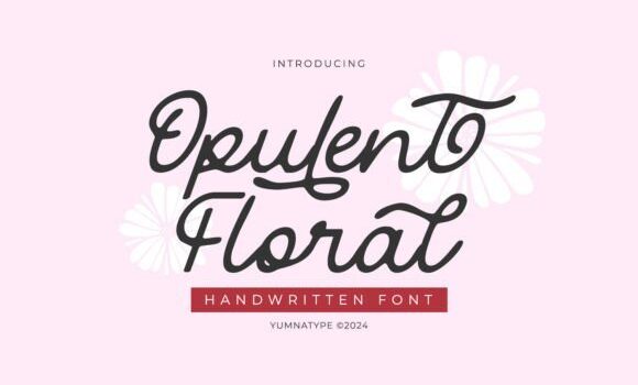 Opulent Floral Font - Featured Image