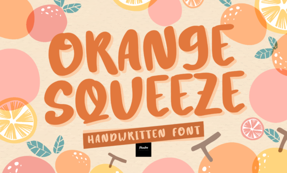 Orange Squeeze Font - Featured Image