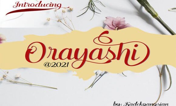 Orayashi Font Fonts Free Download Orayashi Font - Featured Image