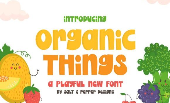 Organic Things Font Fonts Free Download Organic Things Font - Featured Image